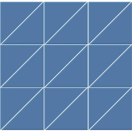 Vogue Interni  In Blu Avio Rete 10X10X14 011RT37
