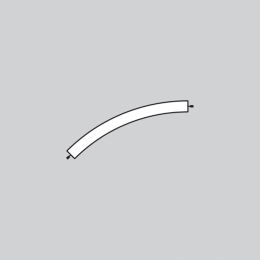 Appliques murales Artemide 2143010A Alphabet of light system -  Curved - 45° - 3000K - Terminal Right - Powered