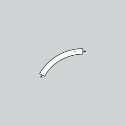 Wall lamp Artemide 2151C10A Alphabet of light system - Wall/Ceiling - Curved - 60° - 3500K - Terminal Left - Not powered