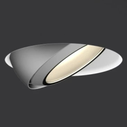 Più R piano pure - Plafonnier tube blanc mat